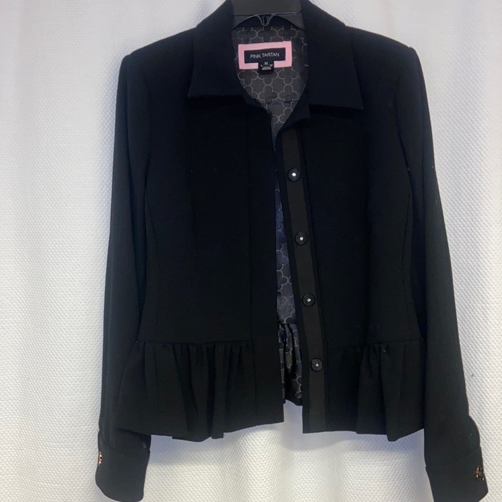 Pint Tartan Ruffle Blazer
